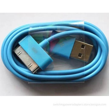 Blue / Red / Yellow Tpe Apple Charger Cord , Usb Charge Cable For Iphone 4 / 4s